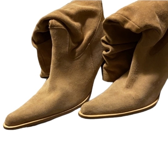 Beautiful Artisan Croatian Suede Boots EUC ❤️ Italian - Picture 3 of 5